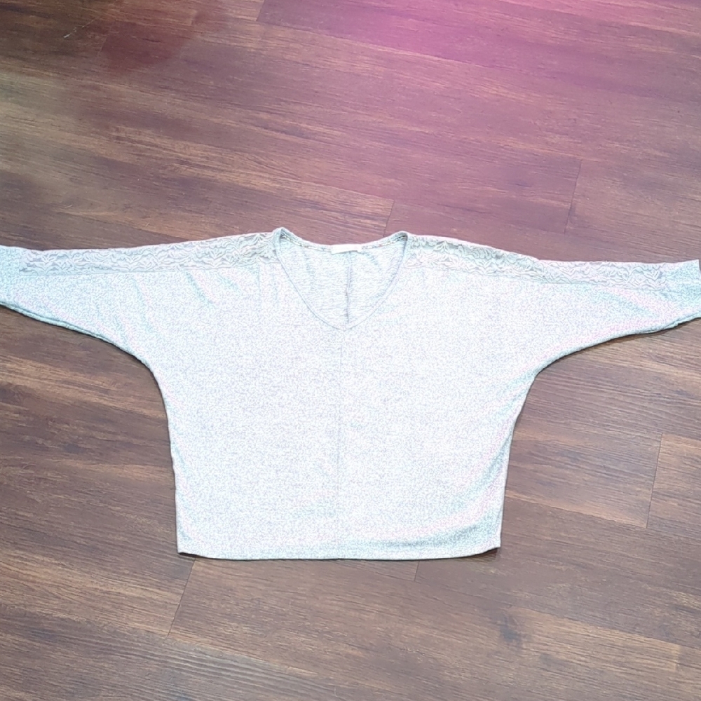 Light Gray V-Neck Sweater